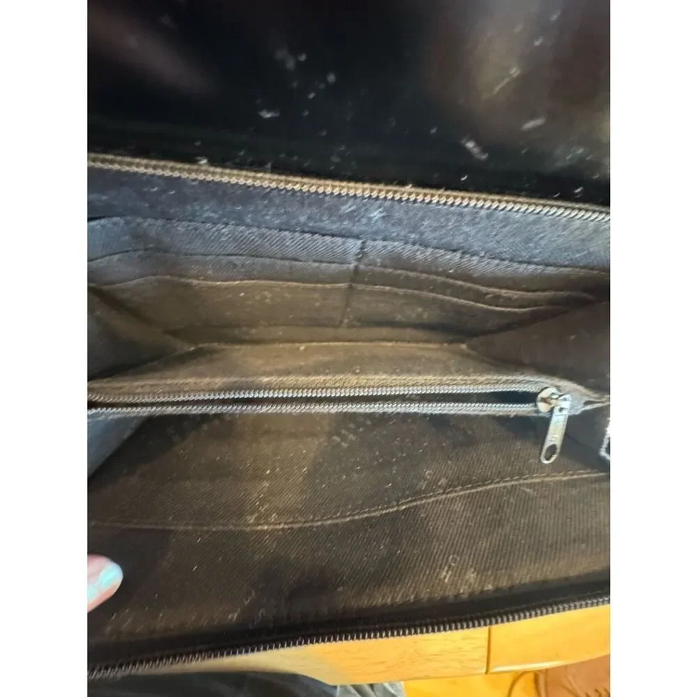 Crazy Horse Vegan Leather and Vinyl Crossbody Bag